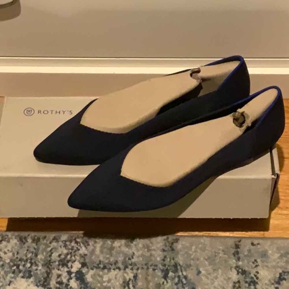 Rothy's Navy Blue Flats